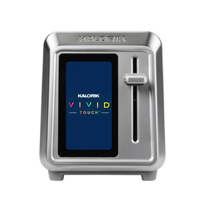 Grille-pain à 2 tranches avec écran tactile Kalorik Vivid Touch, en acier inoxydable