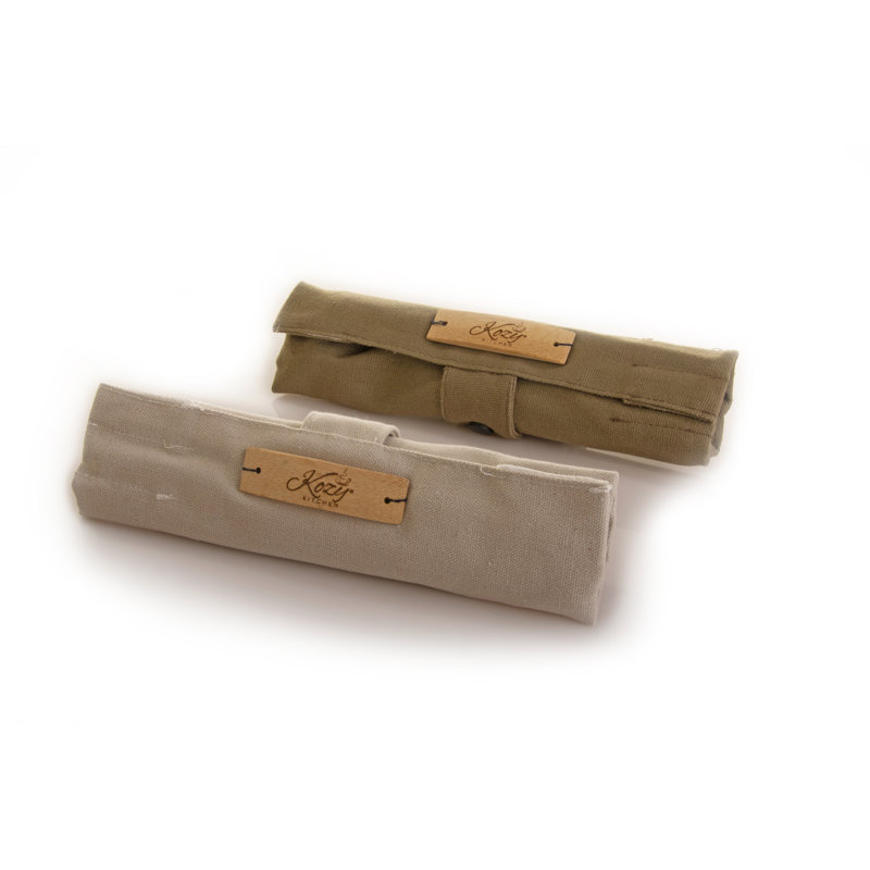 Ensemble de couverts en bambou 6 pièces, service pour 1 personne, Brun