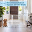 Barrière pour animaux PETMAKER - Barrière intérieure pliable à 3 panneaux pour chiens et chats 54x24, idéale pour les portes, les escaliers et les couloirs. Clôture accordéon en bois autoportante et rétractable, aucune installation requise.-33893611-33893612