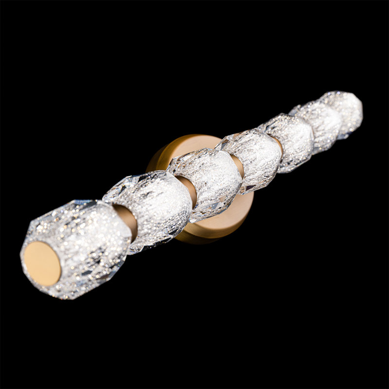 Seduction 7 - Light LED Bath Bar, Aged Brass