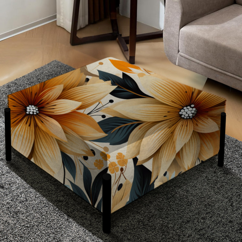 Motif boho terreux motif floral bohème