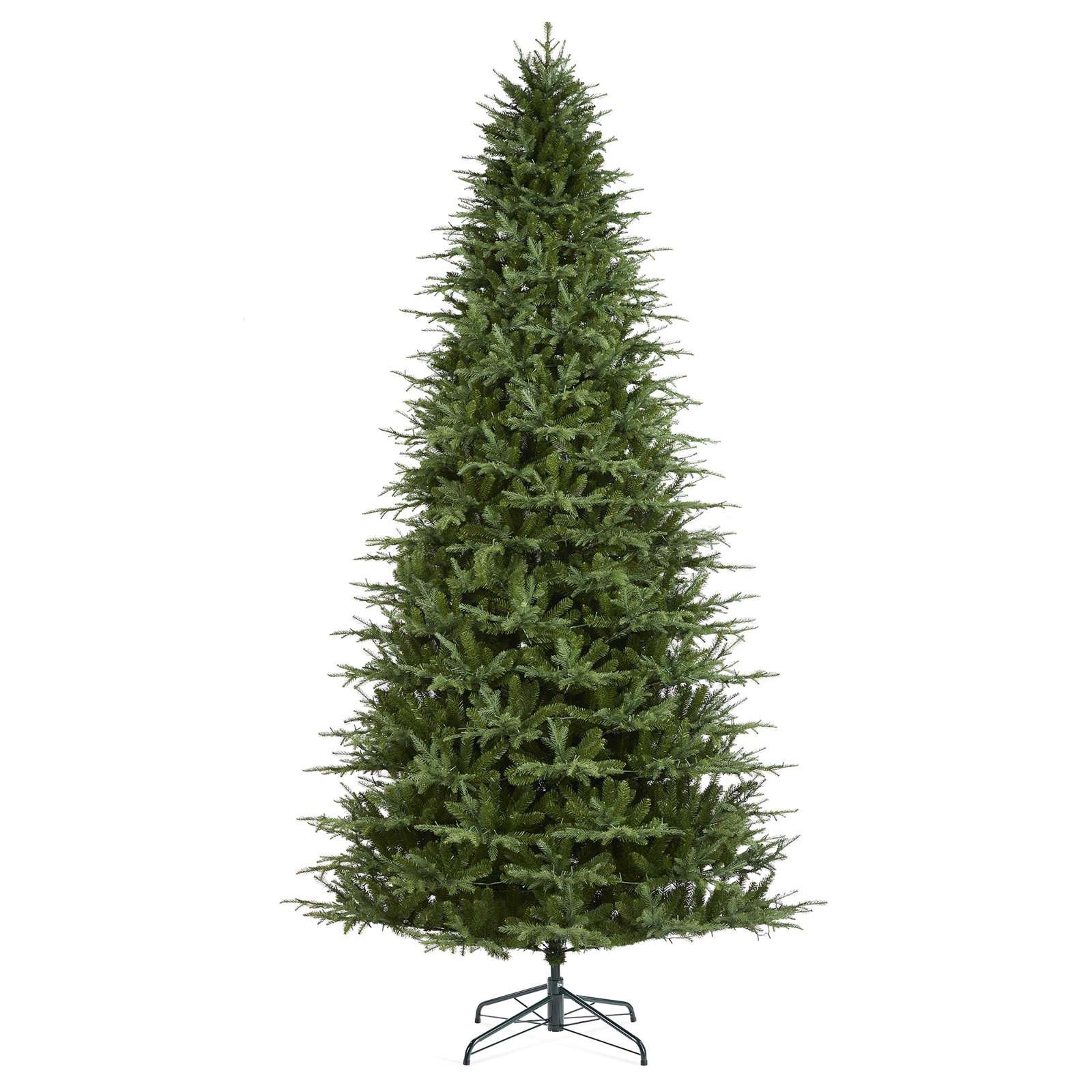 Leilonie Flocked 11' Pre-Lit Fir Christmas Tree, 11' H