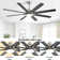 66 Inch Low Profile Abs Ceiling Fan With Dimmable Lights And Smart Remote Control 6 Speed Reversible Noiseless Dc Motor For Indoor