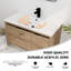 Meuble-lavabo mural 36 po avec lavabo gel-554317138