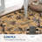 Washable Tiger Runner Rug for Kitchen 2x6 Non-Slip Non-Shedding Animal Floral Long Carpet, Low Pile Botanical Floor Covering, Foldable Black-461372030