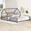 Metal Bunk Bed With Slide,Kids House Bed