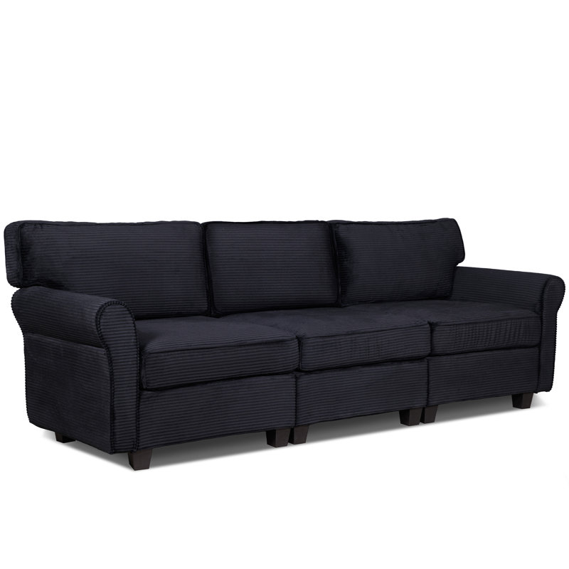Sectionals, Corduroy - Black