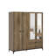 Lawrence 4 Door 2 Drawer Wardrobe with Mirror