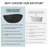 CASAINC 63" Solid Surface Freestanding Soaking Bathtub With Marble Look-122588470