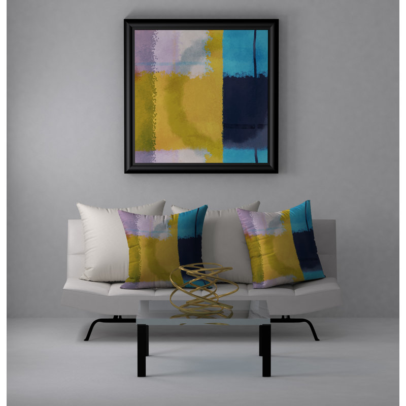 Housse de coussin décorative carrée en argent Easy, 24 po x 24 po