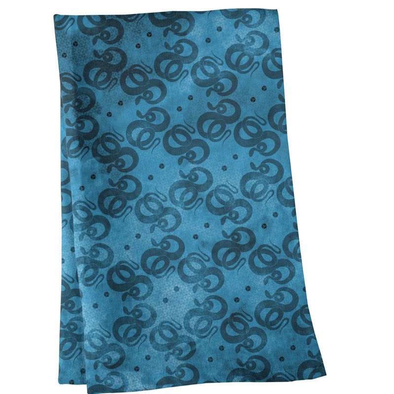 Tea Towel Kitchen Towel, Poly Twill, Blue