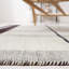 Tapis en laine / coton à tissage plat Anjail ivoire / brun-1194763538