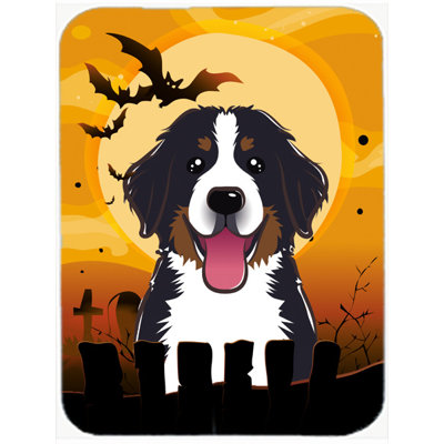 Eila Bernese Mountain Dog Glass Cutting Board