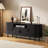 Modern Wood TV Stand With Storage And Shelves-1728516029