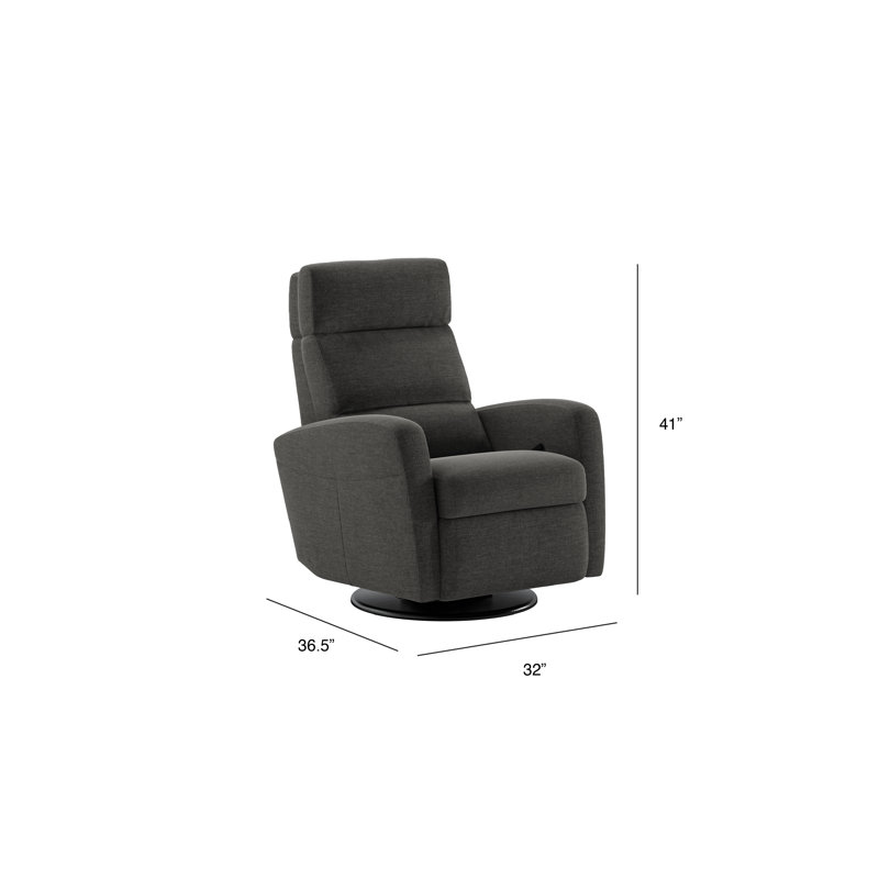 Sloped Recliner - Manual, Dark Gray