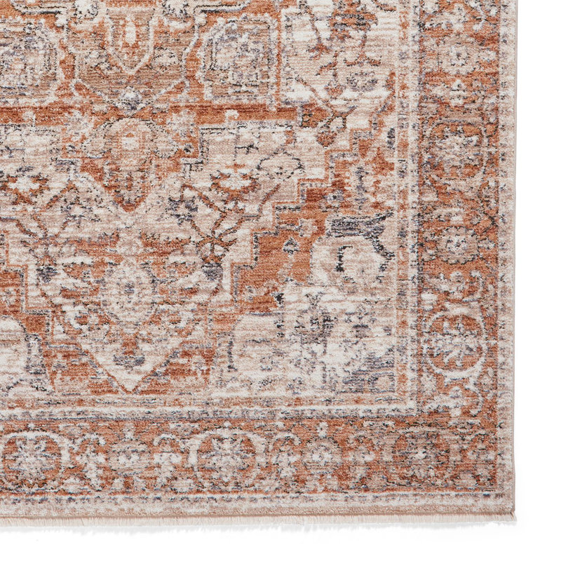 Vintage area rug Machine Woven Rectangle Terracotta, Rectangle 200 x 290cm