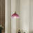 1-Purple red dimmable glass pendant light