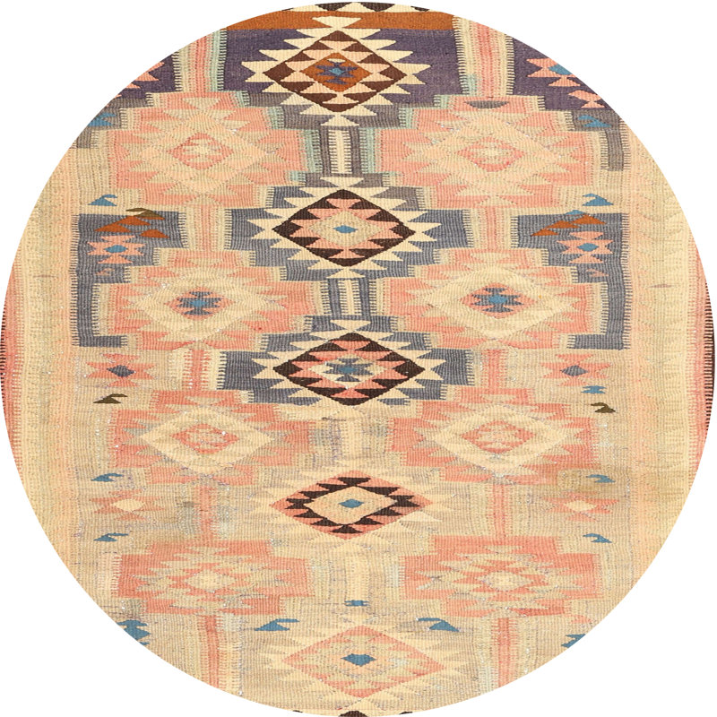 Castleford Southwestern Indoor Rug, Round 5'