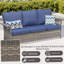 Canapé de patio de 76,7 pouces de large résistant aux intempéries avec coussins bleus pour un confort et un style extérieurs-1170165869