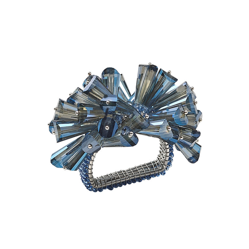 Dazzle Napkin Ring, Midnight