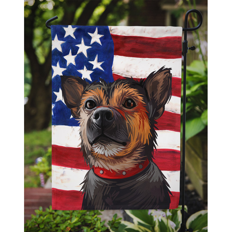 Polyester à 2 côtés 15 x 11 po drapeau de jardin, Murcian Ratter