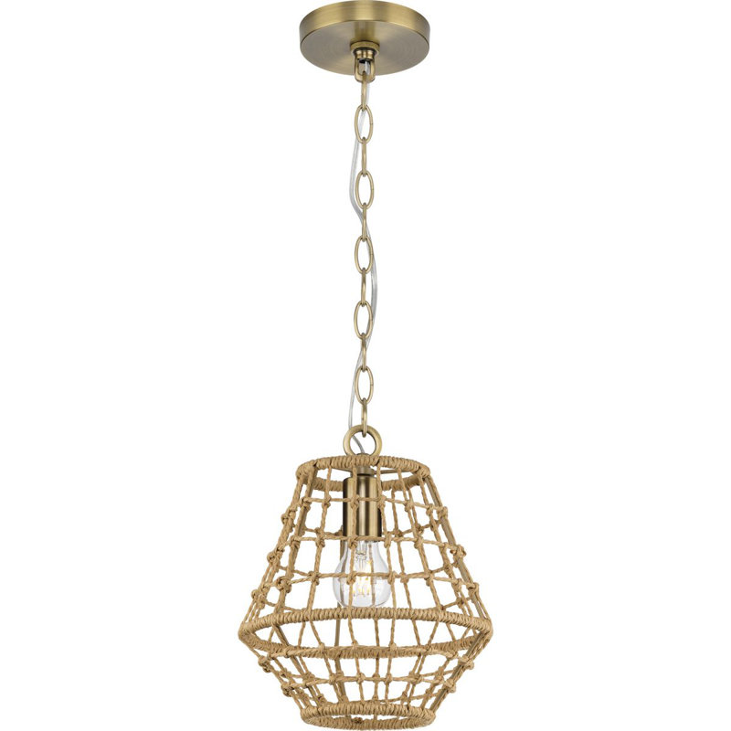 Luminaire suspendu géométrique à cage 1 lumière Moriann
