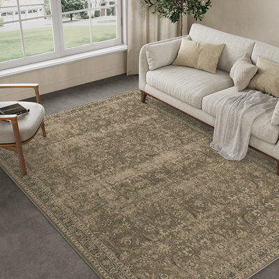  Tapis oriental lavable à la machine Hannah avec envers antidérapant
