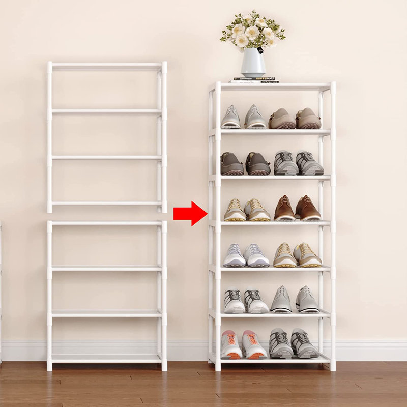 8 Pair Stackable Shoe Rack