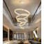 Lustre moderne en cristal à 5 anneaux-1028145823