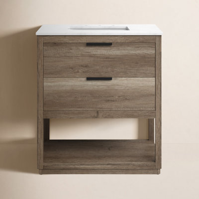 Felicity 30'' Single Bathroom Vanity with Stone Top