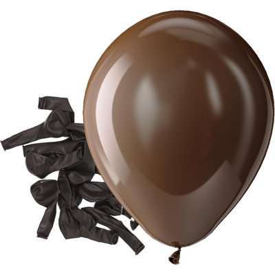 Ballons de fête en latex brun - Paquet de 150 petits ballons en hélium mat brun foncé de 5 pouces pour l'anniversaire de l'Action de grâce