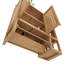 Armoire de rangement murale en bambou durable, parfaite pour l'organisation de la salle de bain et de la chambre à coucher, peu encombrante et élégante.