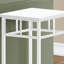 Table d'appoint, côté, bout, support pour plante, carré, salon, chambre à coucher, métal, stratifié-450493668
