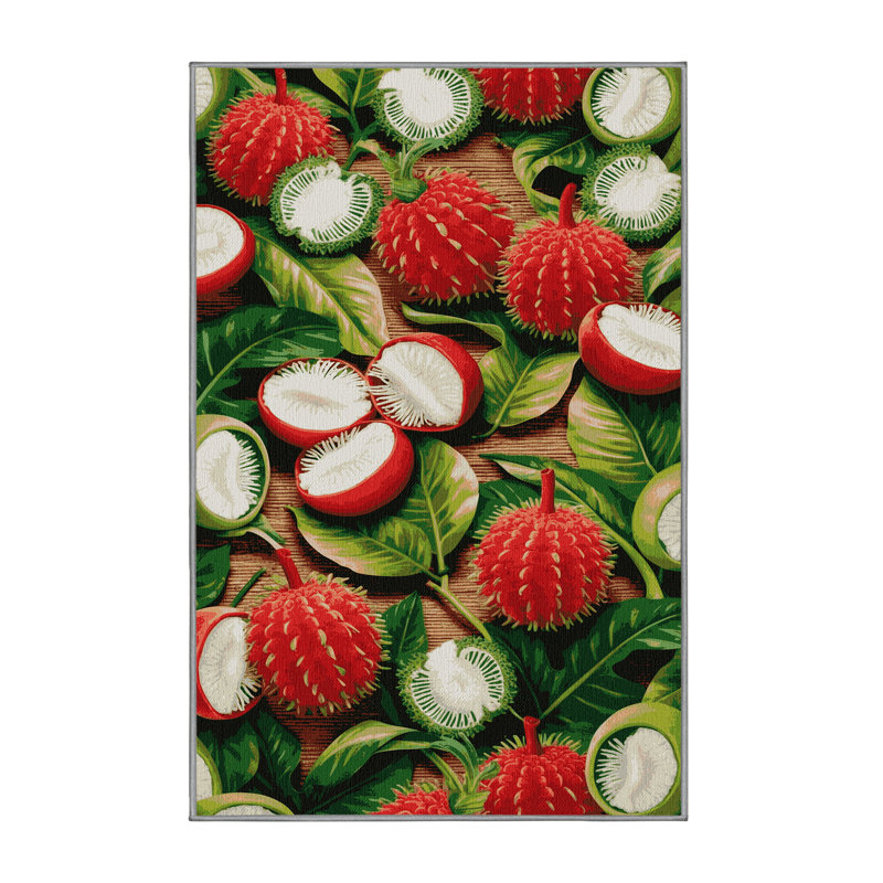  Tapis lavable Rambutan, Rectangulaire 2 pi x 3 pi
