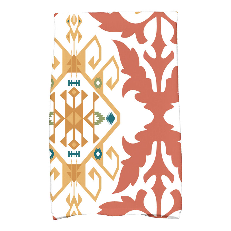 Alfreda Tea Towel Kitchen Towel, Orange/Yellow