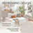 Modern Linen Daybed With Pneumatic Lift-Up Storage, No Box Spring Needed, Cream-1738757092