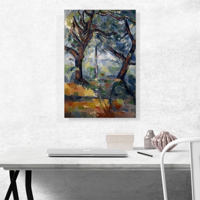 " The Big Trees 1904 " by Paul Cezanne Painting Print