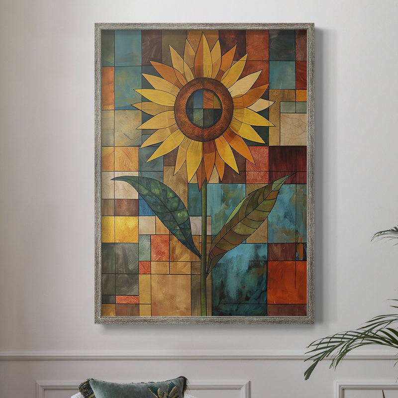 Reproduction encadrée FLORAL Series CDXC III - bois massif, H 11 po x l 9 po