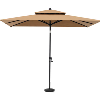 59'' X 106'' Rectangular Market Umbrella, Weighted Base Include