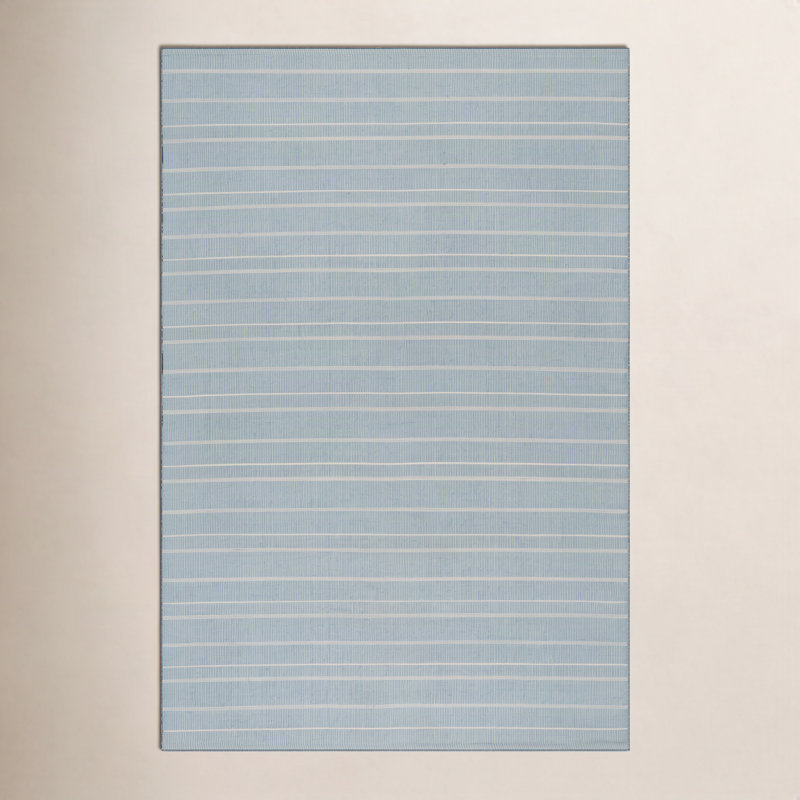 Samson Handwoven Indoor/Outdoor Rug, Blue, Rectangle 3' x 5'