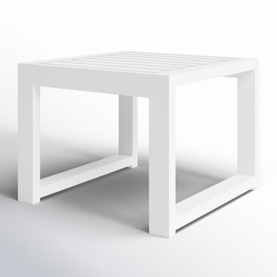 Hoyt 20.48” Outdoor Aluminum End Table