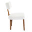 Ensemble de 4 chaises d'appoint rembourrées en bois massif avec dossier incurvé-126127974-126127975-126127976