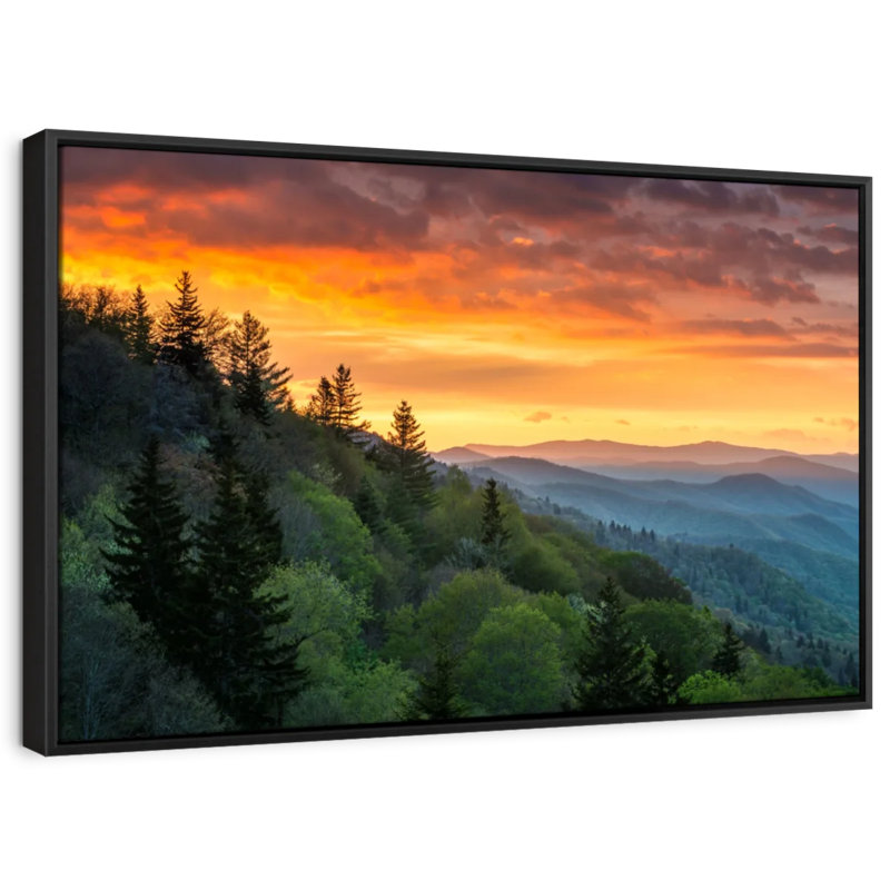 Nature "Art mural au lever du soleil", H 9 po x l 13 po