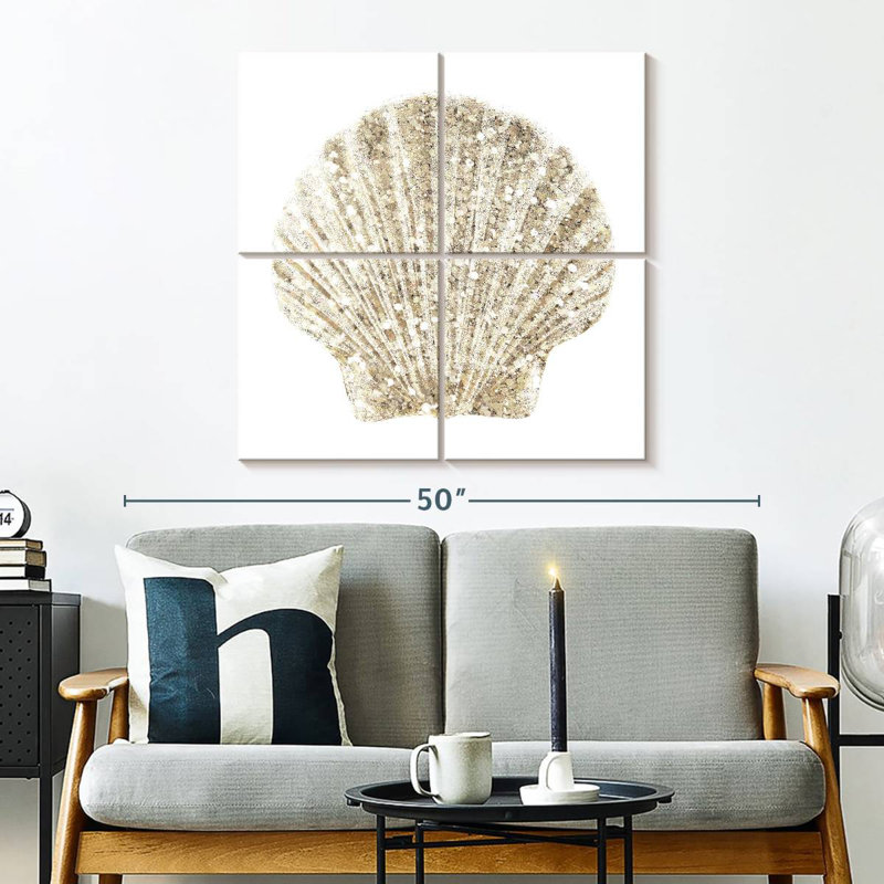 Aletra Coastal Studded Shell II, 32" H x 32" W