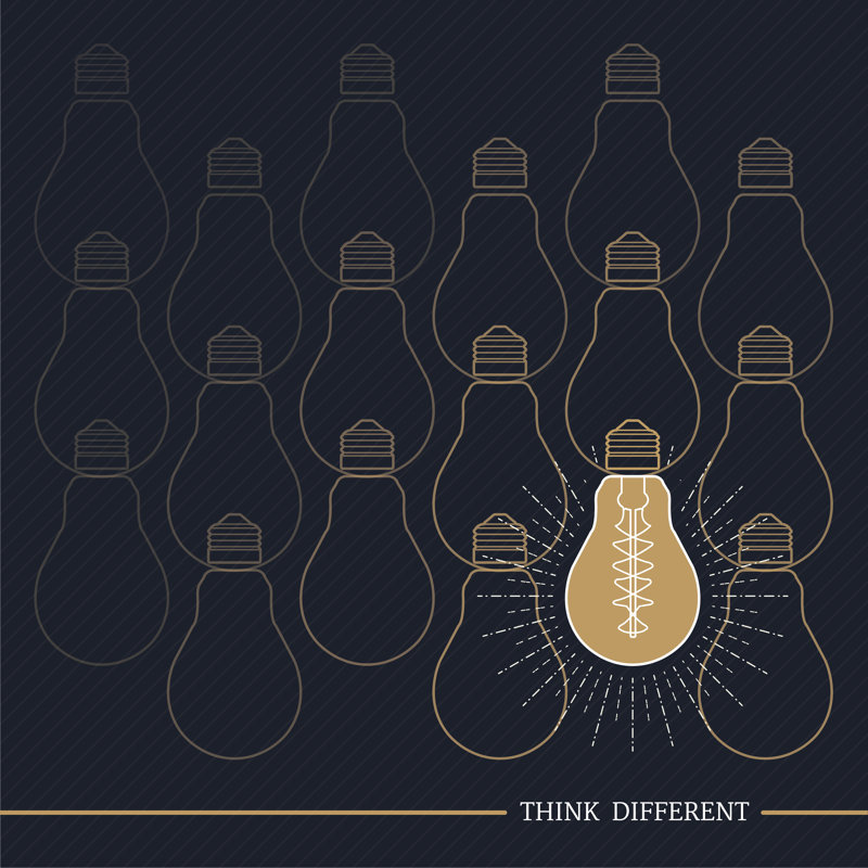 Vintage Bulb by EEspace - Wrapped Canvas Print, 30cm H x 30cm W