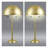 21" 2-Light Table Lamp, Matte Brass, Double On/Off Pull Chain