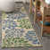Hagy Modern Floral Textured Weave Navy/Green Indoor/Outdoor Rug