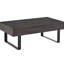 Table basse de rangement - Esthétique gris foncé avec tiroir supplémentaire
