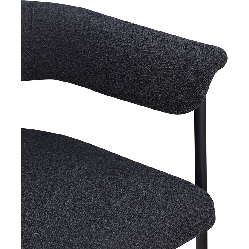 Chaise de salle à manger Malin, Bouclé noir