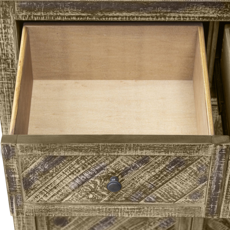 Mebane Solid Wood Accent Cabinet